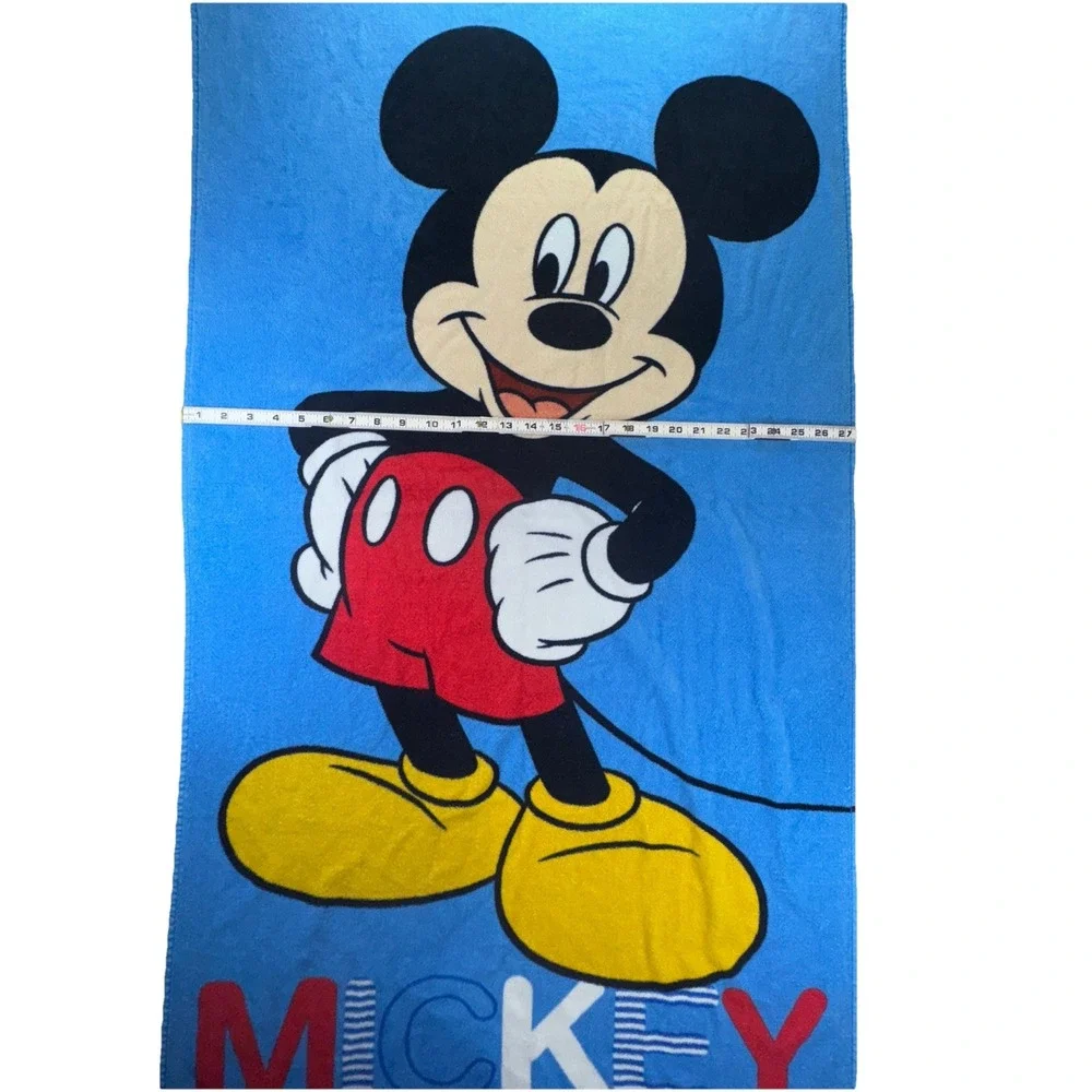 Vintage Disney Mickey Mouse Beach Towel Pool Bath Sheet Very Good Condition